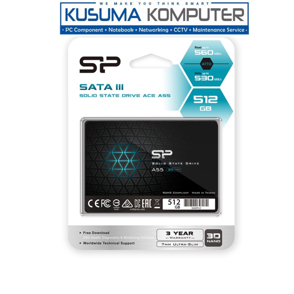 SSD Silicon Power A55 512GB SATA III 2.5&quot;