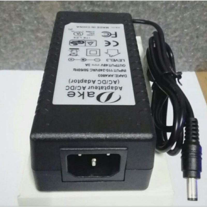 Adaptor 48V 3A/Adaptor DC 48Volt 3Amper (Dake)