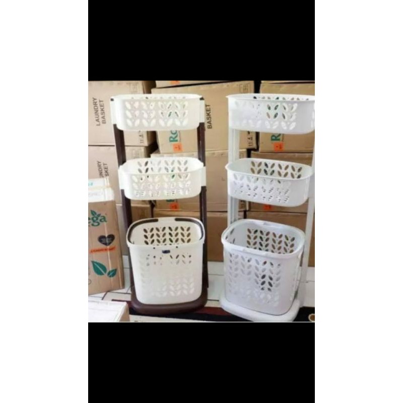 TERLARIS ROVEGA LAUNDRY 3 SUSUN ORIGINAL JUMBO KOKOH AWET / RAK SUSUN SERBAGUNA