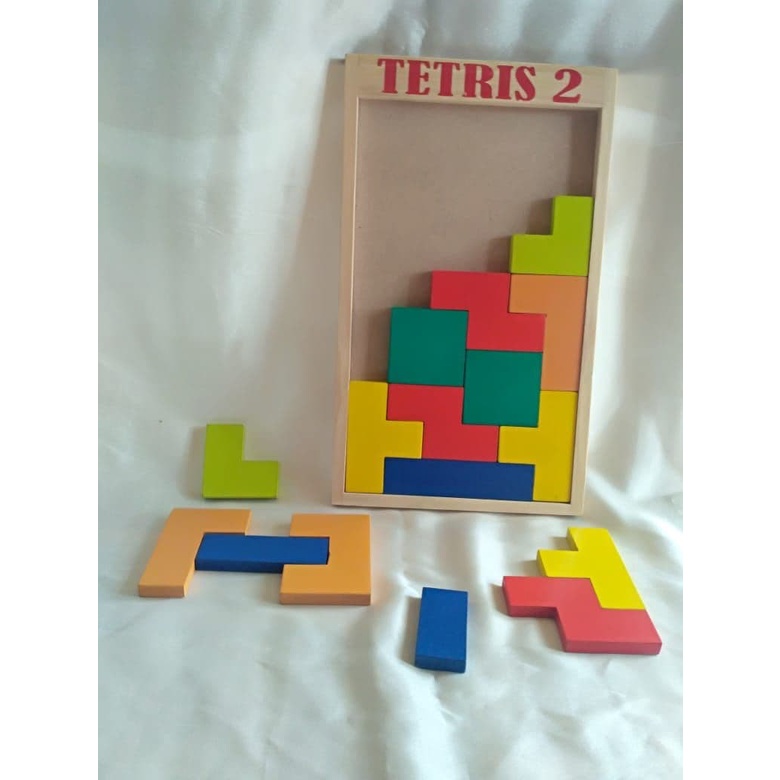 MAINAN KAYU MURAH TETRIS