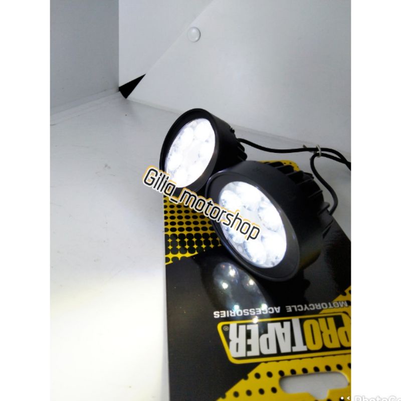 lampu tembak Sorot Oval 1 set protaper 6 mata 12 volt Universal motor