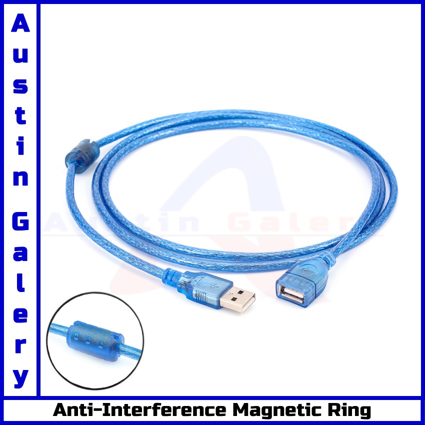 USB Extension USB 2.0 Male TO Female / Kabel USB Ekstensi 1.5M Untuk PC Laptop USB HUB