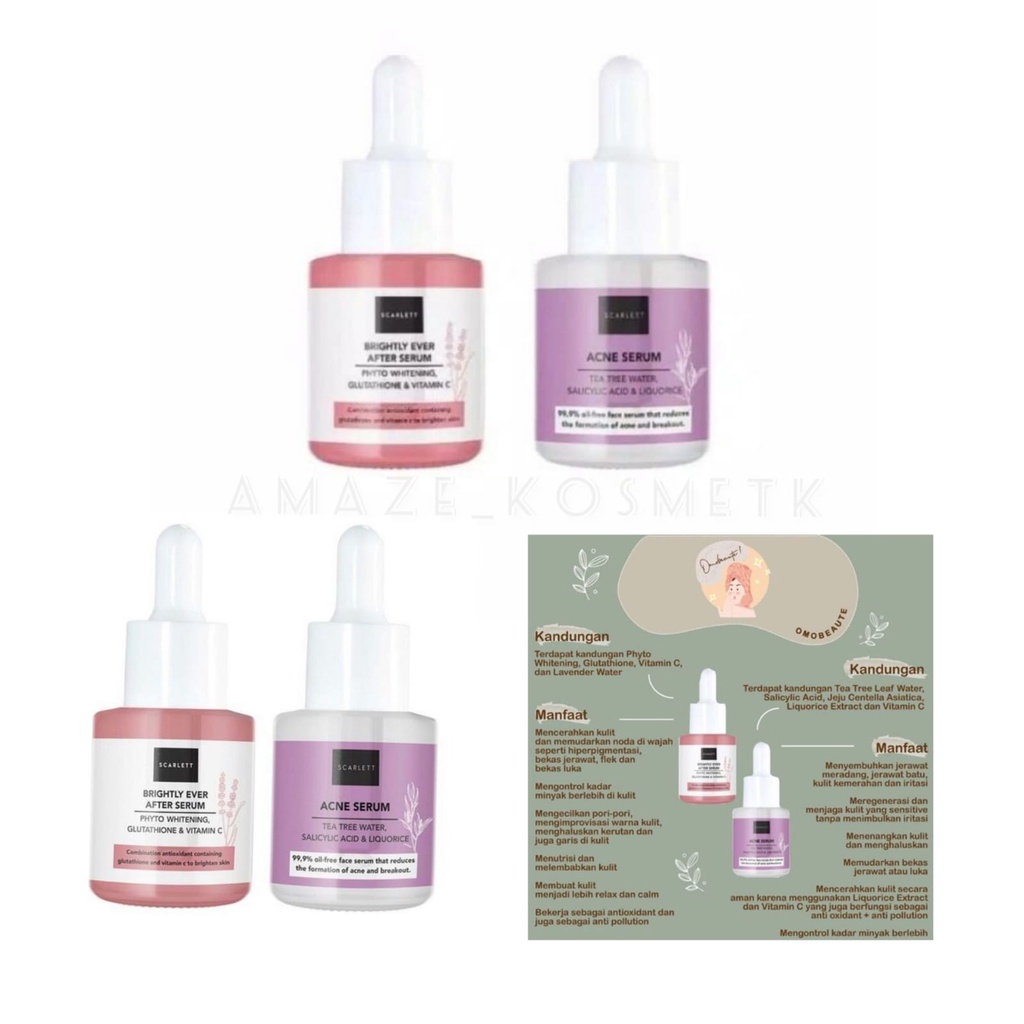 SCARLETT WHITENNING SERUM WAJAH - SERUM WAJAH SCARLETT (BPOM)