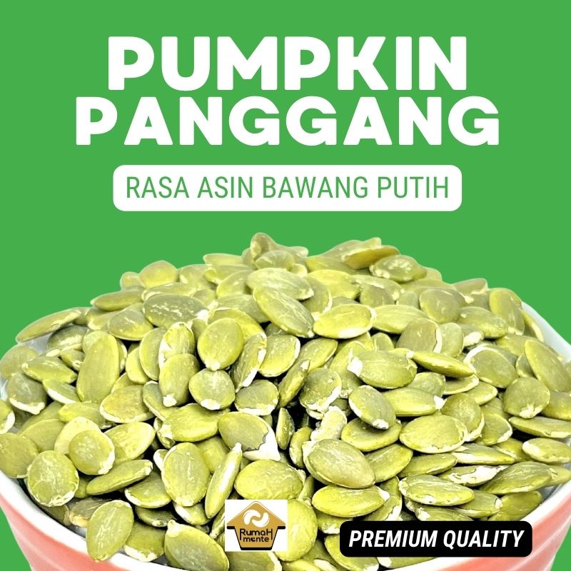 

PUMPKIN SEED ROASTED SALTED GARLIC 200GR BIJI BUAH LABU PANGGANG RASA ASIN BAWANG PUTIH