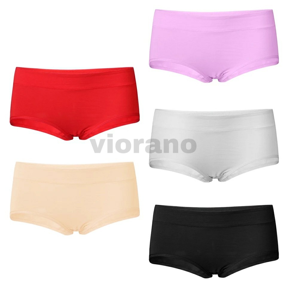 Grosir 1Lusin Celana Dalam Wanita Katun Murah 12pcs Cd Cewek Motif Polos Pakaian Dalam Import
