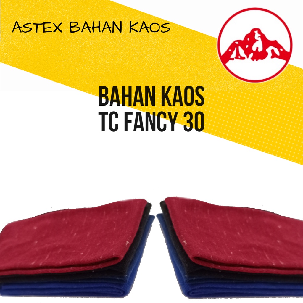 RK Kain TC 30s Per 1 KG Warna Twotone, Misty Bahan Kain Kaos Teteron Cotton