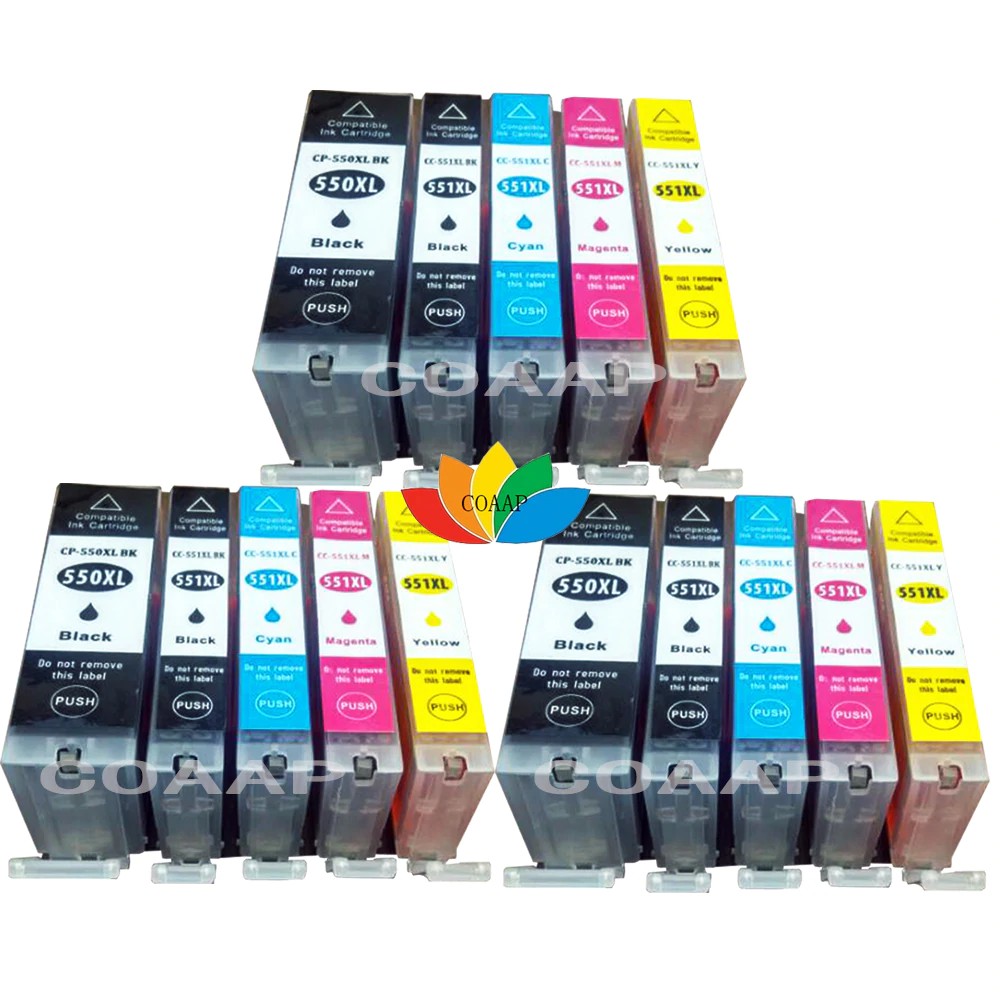 Termurah 15 Xl Cli551 Pgi550 Cartridges Compatible With Canon Pixma Mg5400 Mg5650 Ip7200 Ix6850 Shopee Indonesia