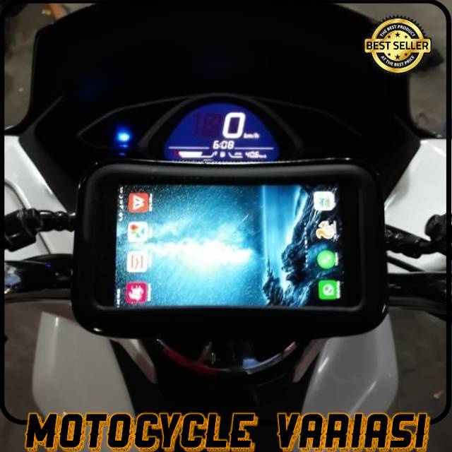 Holder hp Waterproof pcx tempat dudukan hp gps pcx waterproof