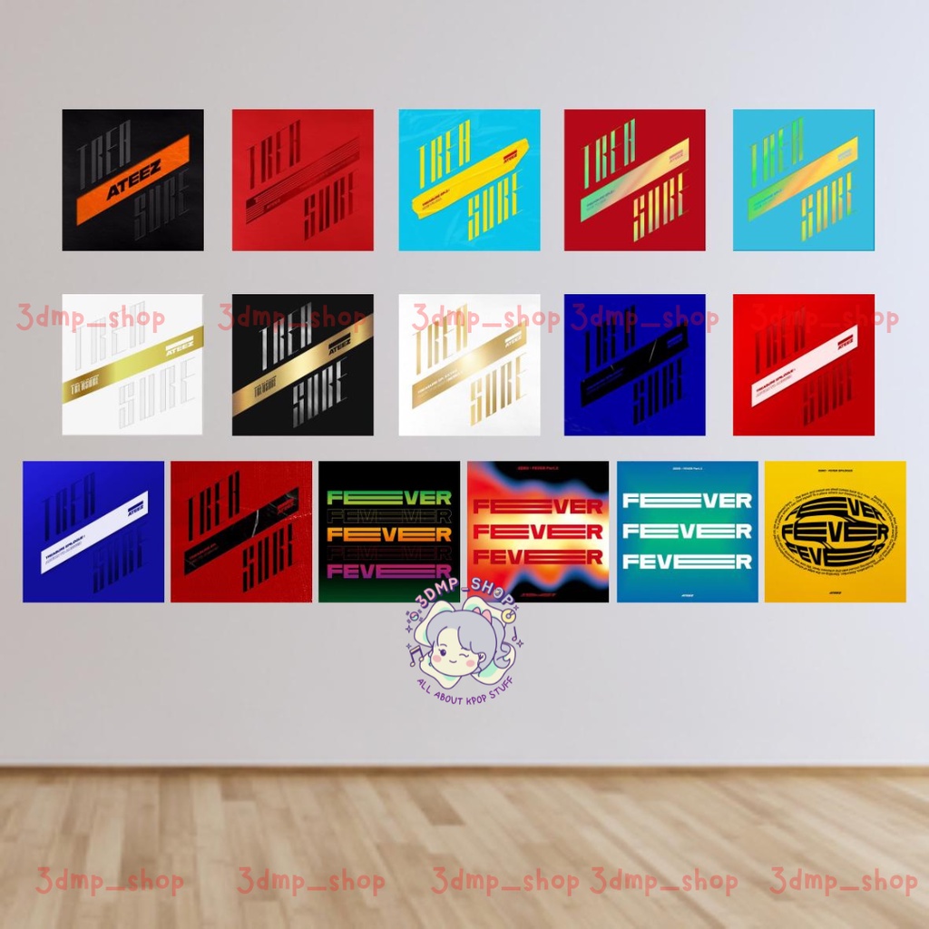 [16 Lembar] Walldecor Hiasan Dinding Ateez Fever dejavu wall decor zero epilogue the world poster