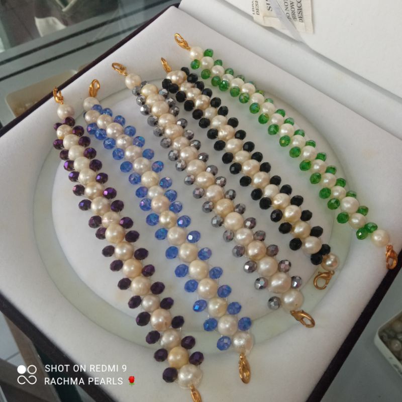 Strap masker konektor headloop konektor masker hijab Mutiara air laut asli lombok terbaru kekinian