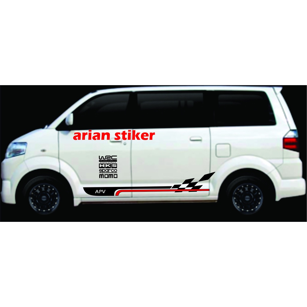 Stiker Cutting Mobil Apv Stiker List Bodi Samping Mobil Suzuki apv