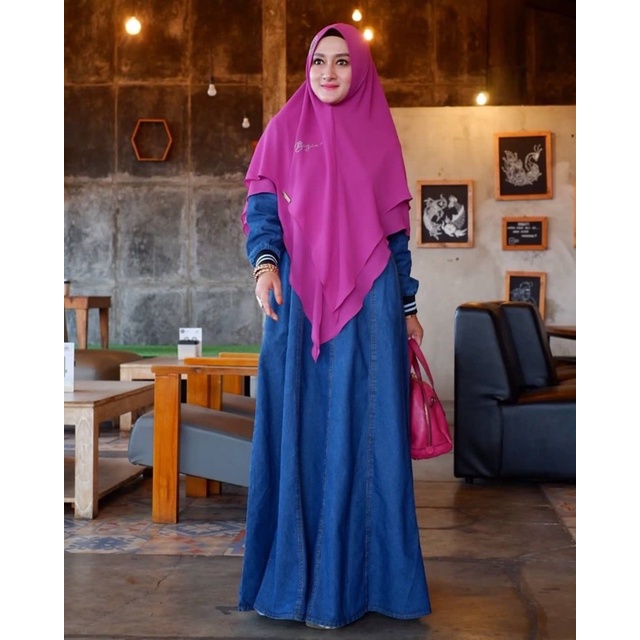 DRESS FATHIYA DENIM BY BUGIO CLOTHING