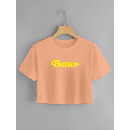 YOURSTYLE1119 - kaos crop butter KARAKTER all size kekinian kaos terlaris