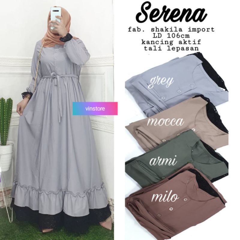 serena maxy | gamis simple | simple gamis