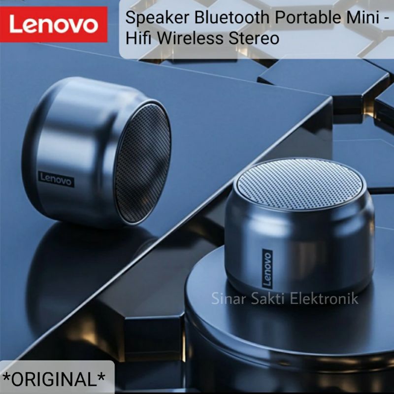 Lenovo Speaker Bluetooth Portable Hifi Wireless Stereo Mini Original Malang