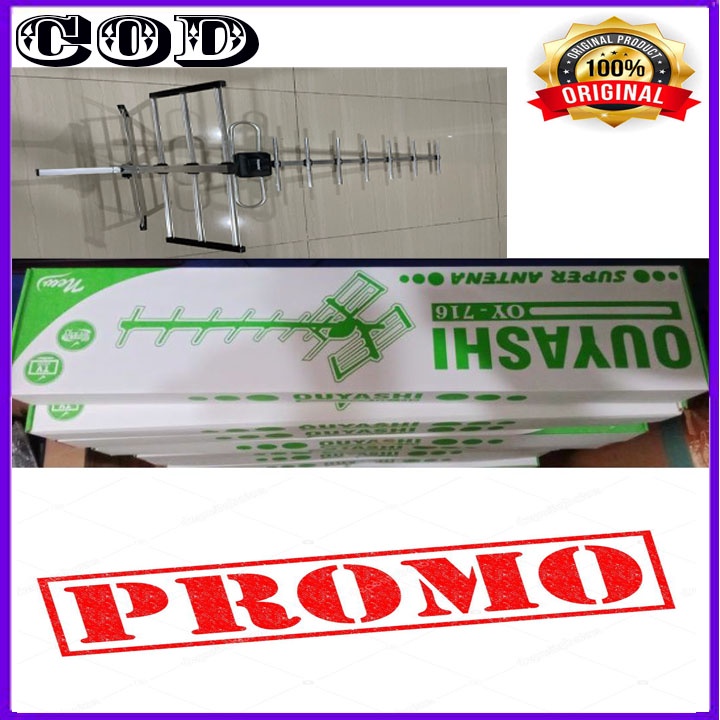 PROMO TERMURAH ANTENA TV DIGITAL OUTDOOR OUYASHI OY-716 INCLUDE KABEL BERGARANSI RESMI MANTAP