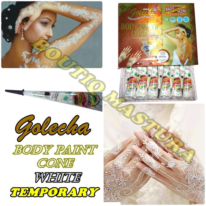

Golecha Henna White Body Painting Mahendi Putih