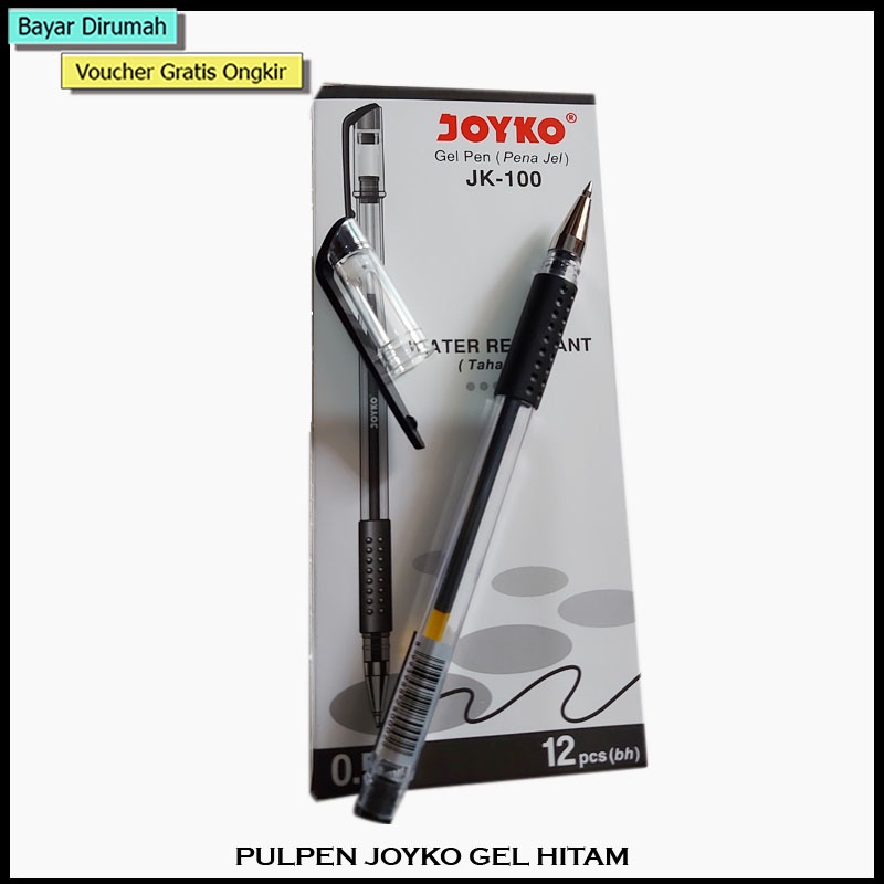 PULPEN GEL JOYKO / GEL PEN JK100 - JK100 NT HITAM