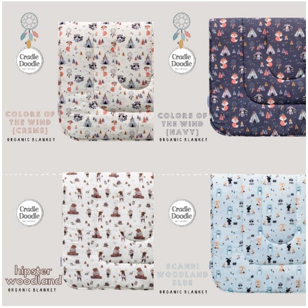 Cradle Doodle Travel Blanket Selimut Anak Bayi