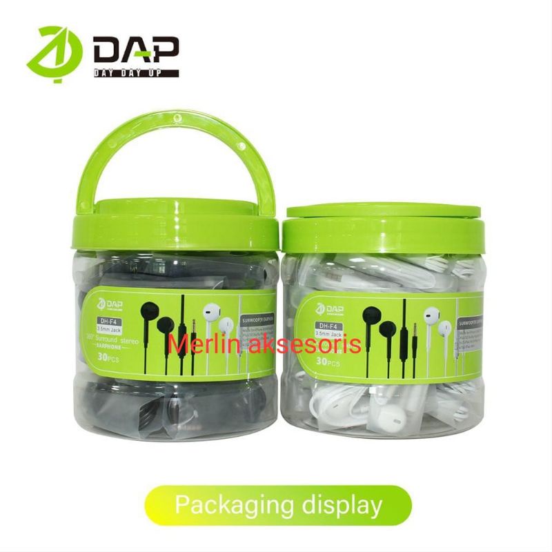 Earphone DAP DH-F4 Perpcs/Eceran Surround stereo macaron toples Earphone Original DAP