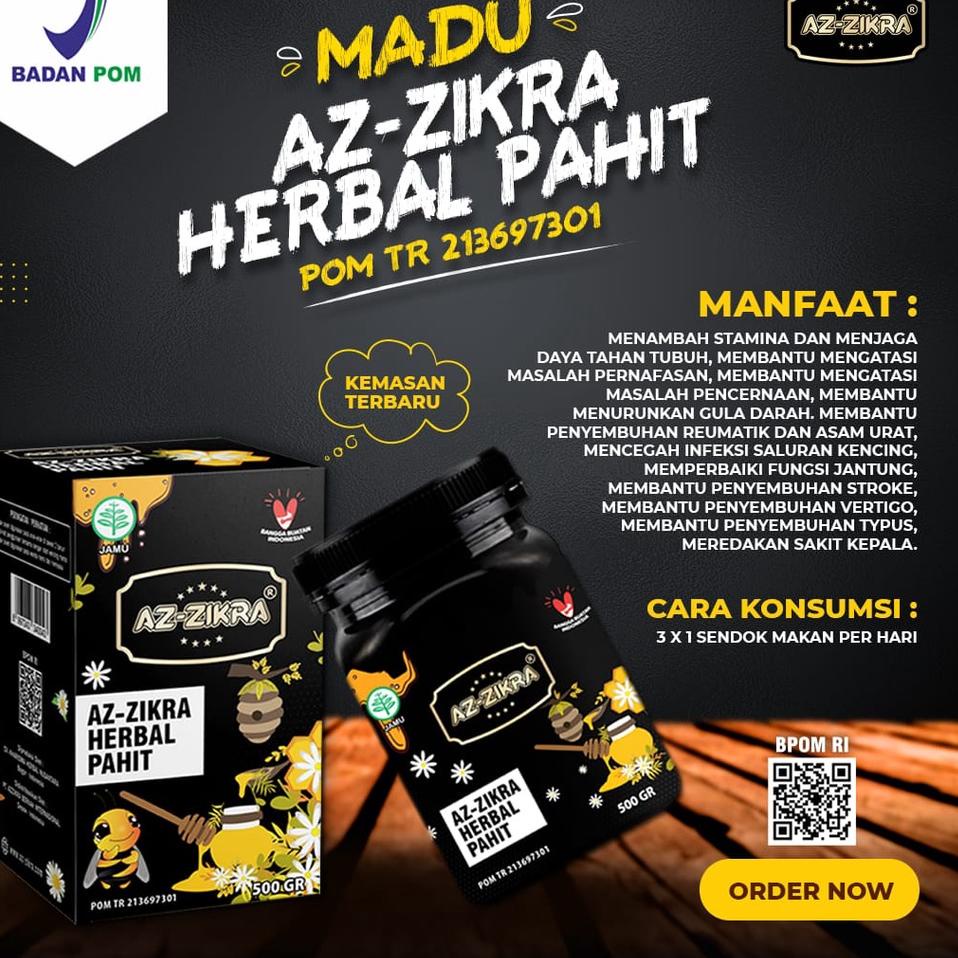 

yyrt BPOM Madu Azzikra HUTAN & HERBAL Original 500gr t88¥