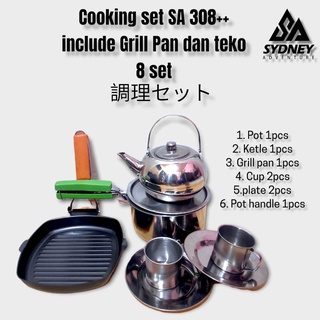 Cooking set Ds 308 / SA-308 ++/SA 208/ alat masak praktis