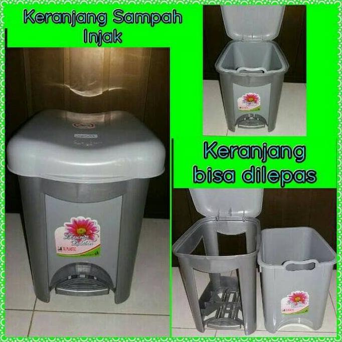 Jual Populer 15 Liter Tempat Sampah Injak Tong Sampah Keranjang Sampah Indonesiashopee 9887