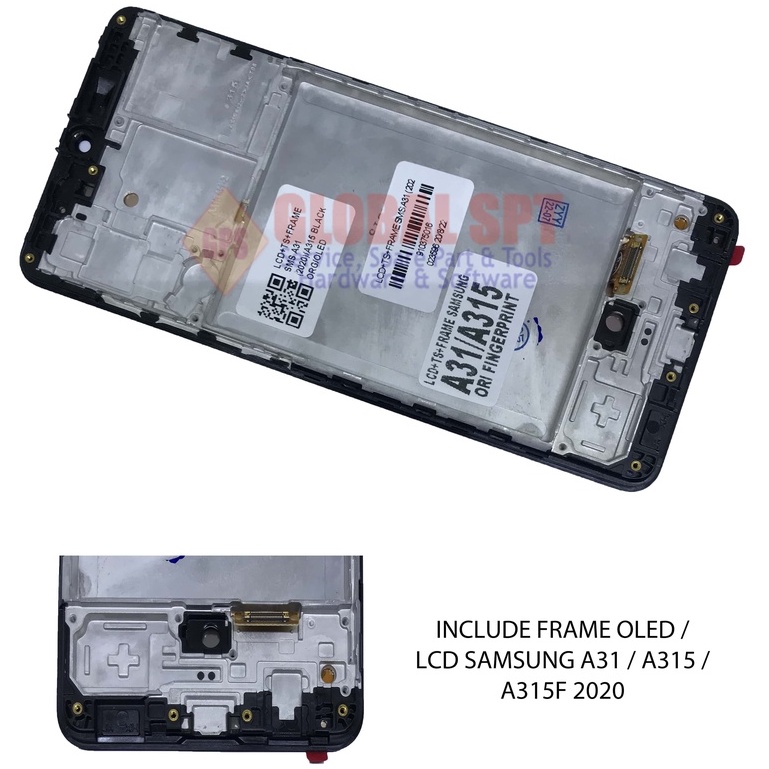 INCLUDE FRAME OLED / LCD TOUCHSCREEN SAMSUNG A31 / A315 / A315F 2020