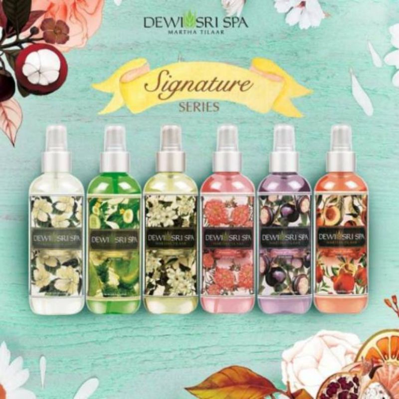 DEWI SRI SPA Body Mist 250ml Signature Series / Peach Delima / White Hibiscus / Javanese Rose / Pass