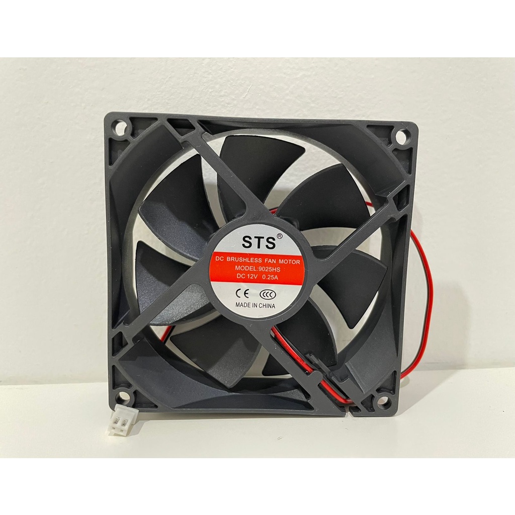 Fan DC 12V 24V 9x9 cm / Kipas DC 12V 24V tebal 2.5 cm 12 Volt 24 Volt