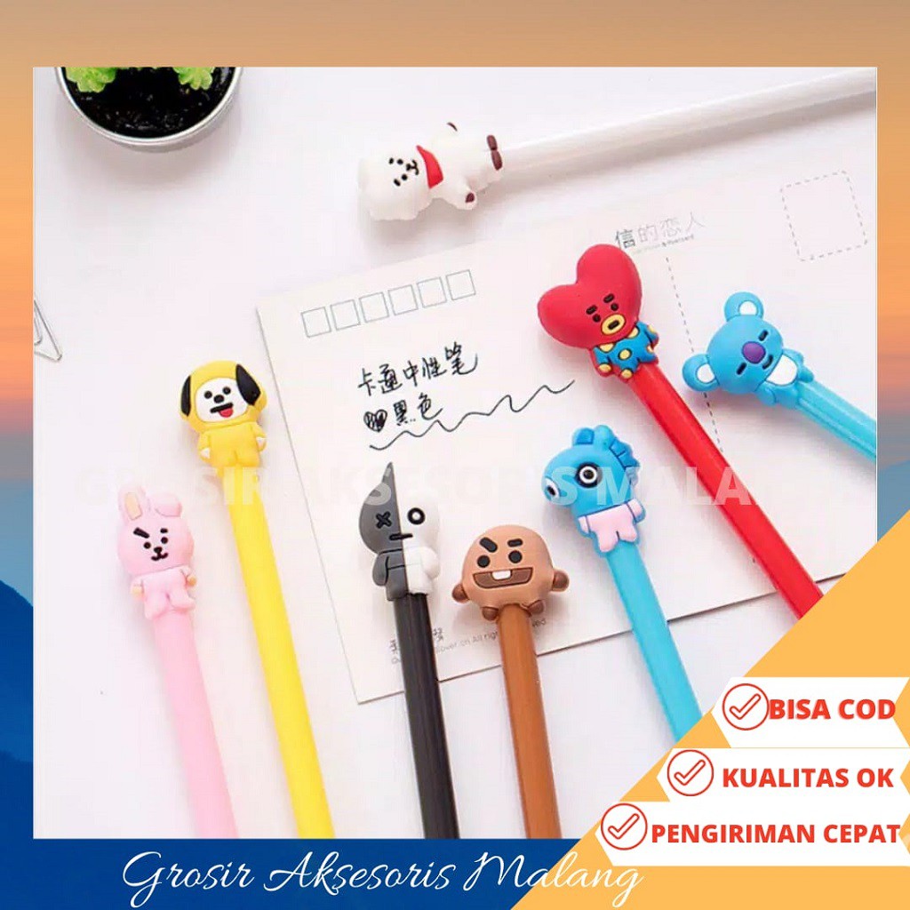 

[ COD ] PULPEN KARAKTER KPOP BTS ARMY KOREA PULPEN GEL