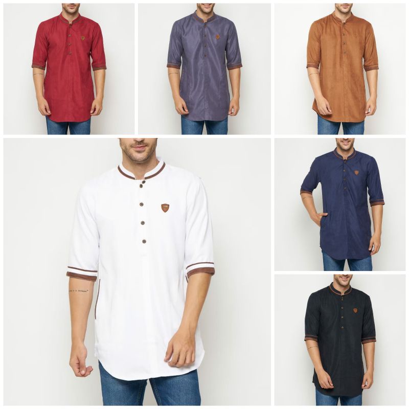 Qoswa Baju Koko Kurta Muslim Pria Dewasa