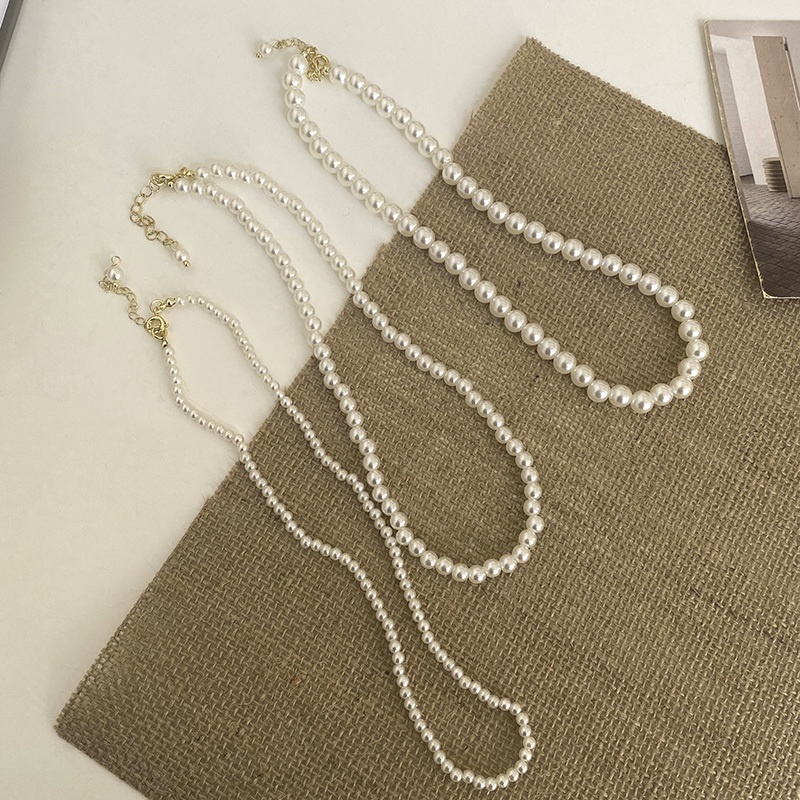 Kalung Rantai Dengan Liontin Mutiara Mewah Untuk Wanita