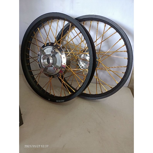 PELEK VELG TIGER REVO VELG PAKETAN MOTOR HONDA TIGER REVO DOBEL CAKRAM MEREK ROSSI ORIGINAL UKURAN 1