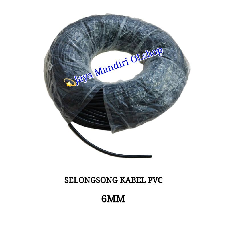 Selang Pembungkus Kabel 6 MM / Selongsong Kabel PVC 6 MM