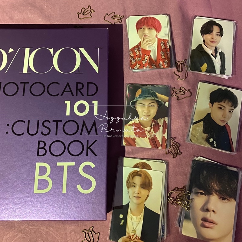BTS x DICON PHOTOCARD 101 CUSTOM BOOK (Sharing PC - TAKE ALL MEMBER) RM JIN SUGA JHOPE JIMIN V - TAE