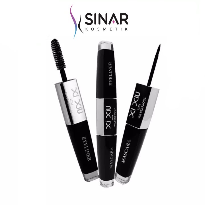 ✦SINAR✦ Xi Xiu Mascara &amp; Eyeliner 2 in 1 BLACK