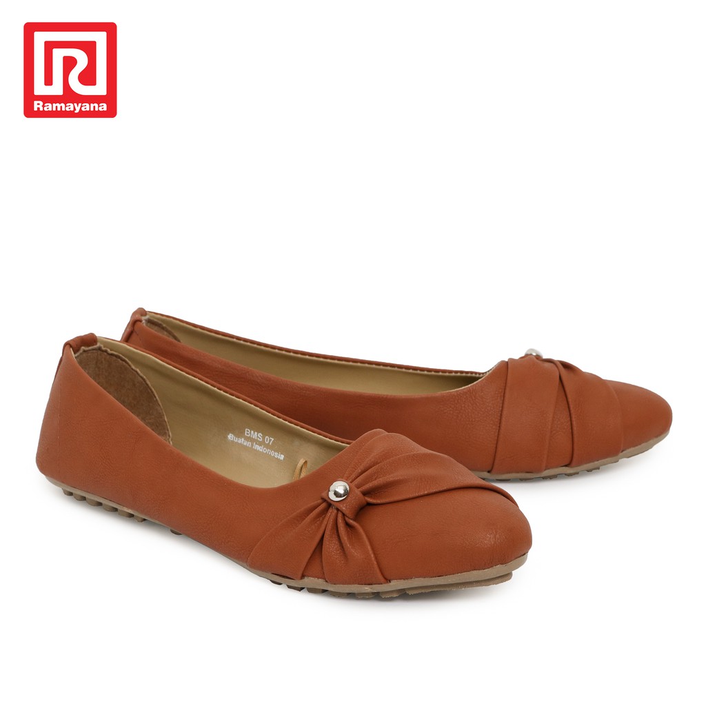 Ramayana Polo  Ralph  House  Flat Shoes Wanita BMS07 Moka 