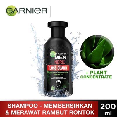 [BPOM] Garnier Men Neril Loss Guard Shampoo 200 ml (Shampoo Perawatan Rambut Rontok Pria)