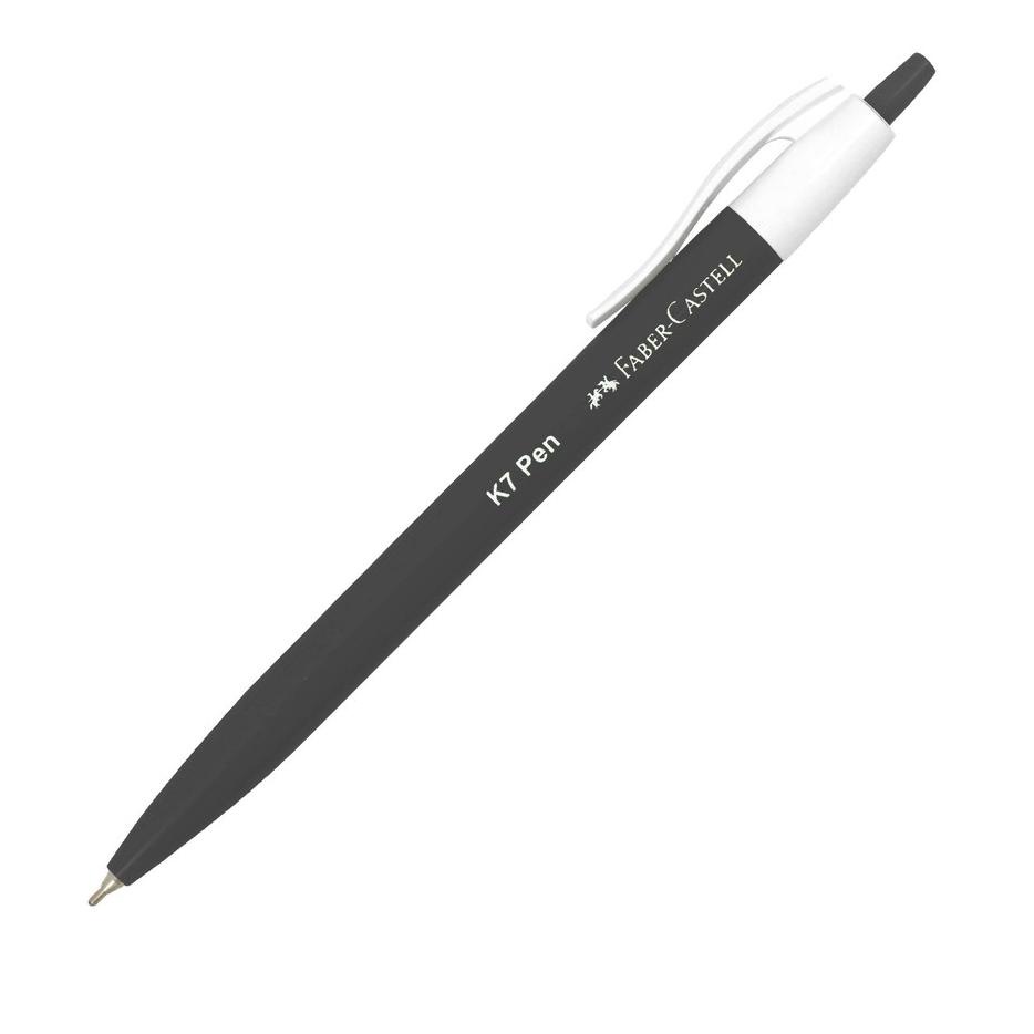 

Hot - Faber Castell Ballpoint K7 Pen 0.7 Ink Black 1 Box isi 12 .,