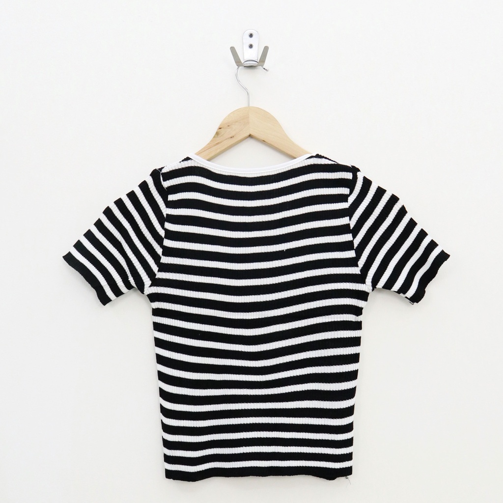 Sazy stripe knit top -Thejanclothes