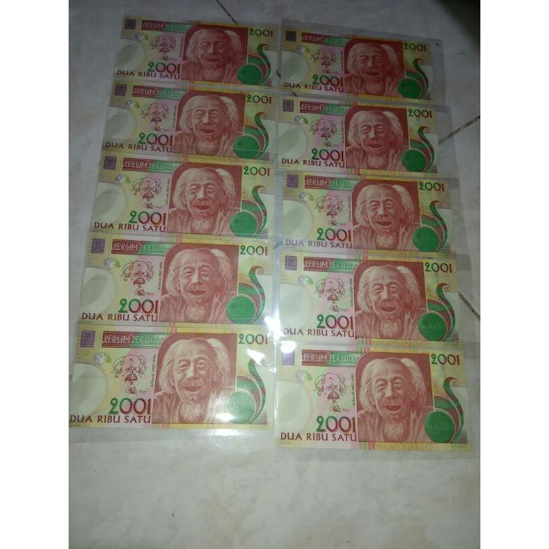 Testnote AFFANDI 2001 UNC ASLI Perum Peruri Rp 240.000
