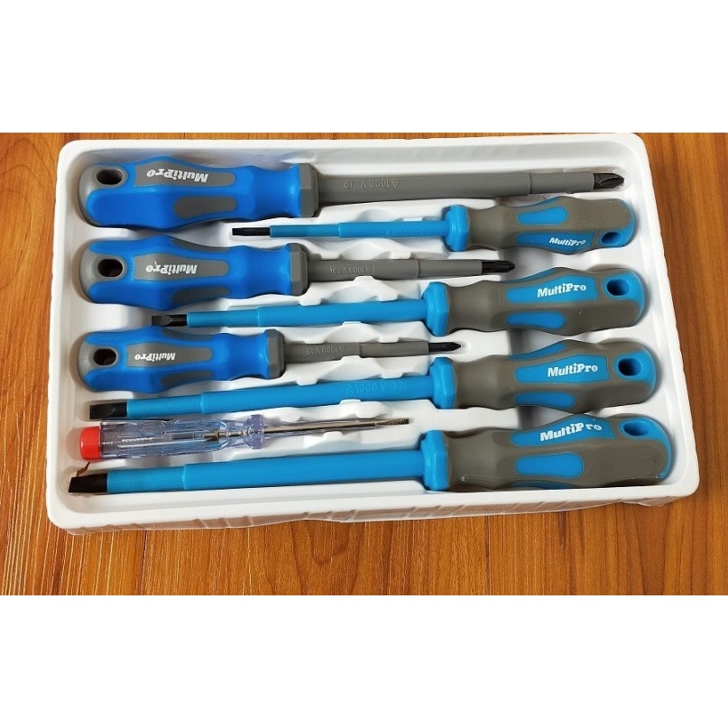 MULTIPRO obeng listrik 7pcs electrican screw driver