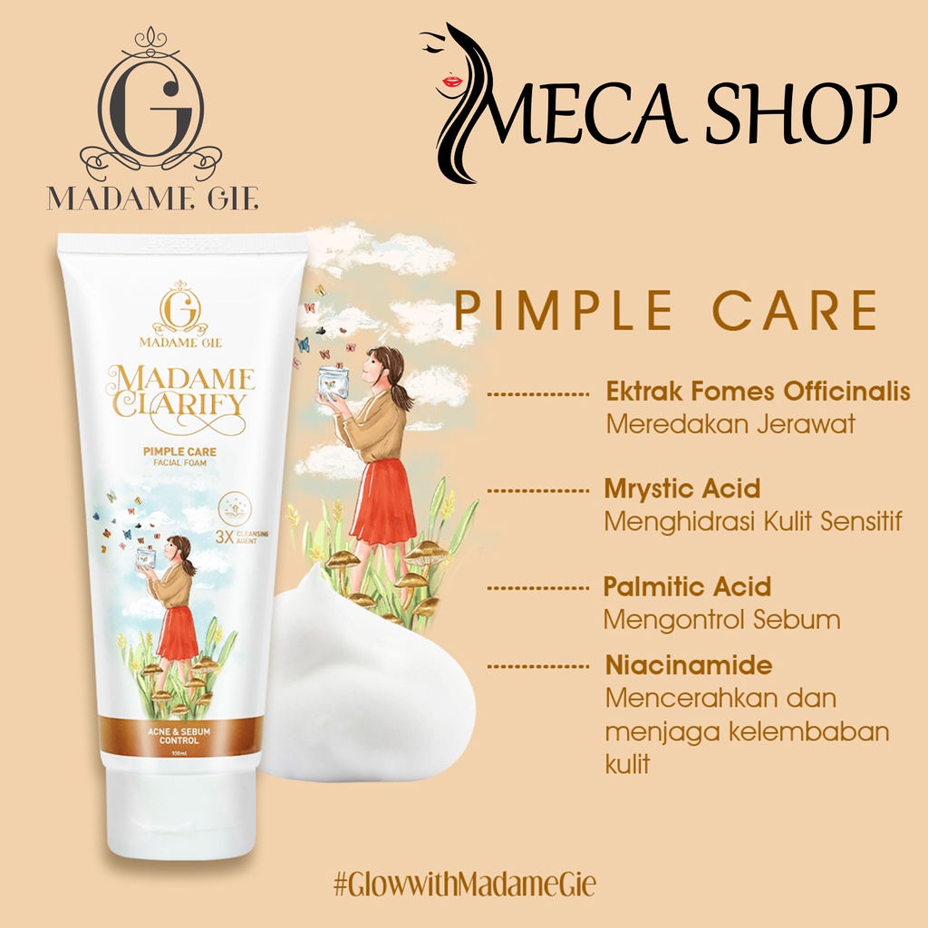 Madame Gie Toner | Facial Foam | Serum | Acne Solution - Skincare Anti Acne | Anti Aging