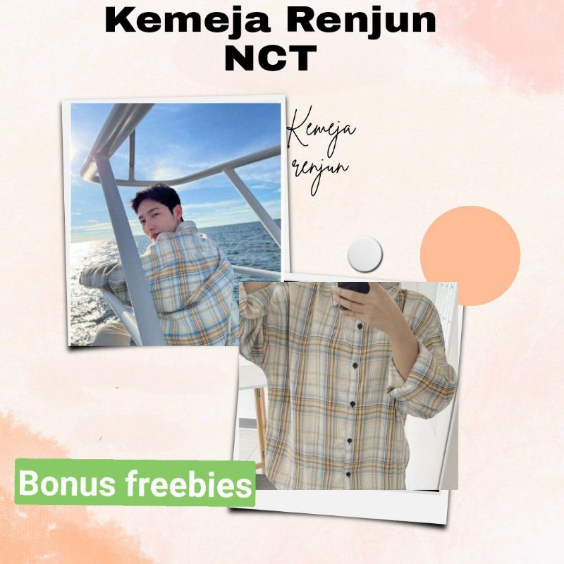 kemeja overzise renjun nct/kemeja renjun nct overzise/kemeja renjun / kemeja couple dengan renjun nc