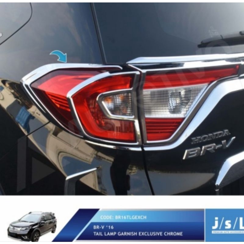 Garnish Lampu Belakang Chrome BRV