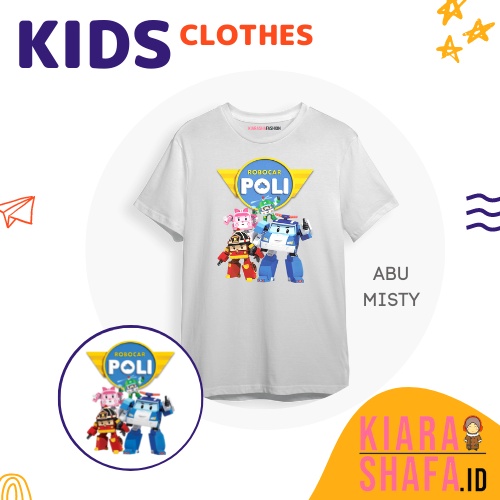 Kiarashafa - Baju Anak / Kaos Anak Robocar Poli