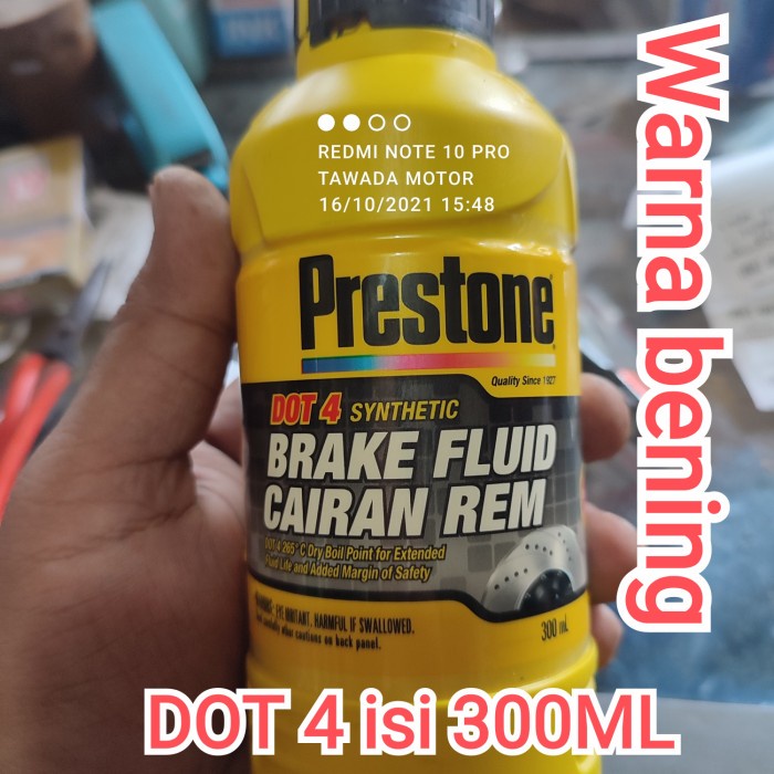 MINYAK REM PRESTONE 300ML DOT 4 WARNA CLEARE
