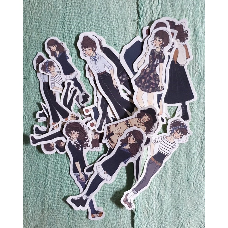 Journaling Deco - Girls Sticker - Stiker Bujo Motif Girls_03 (10pcs)