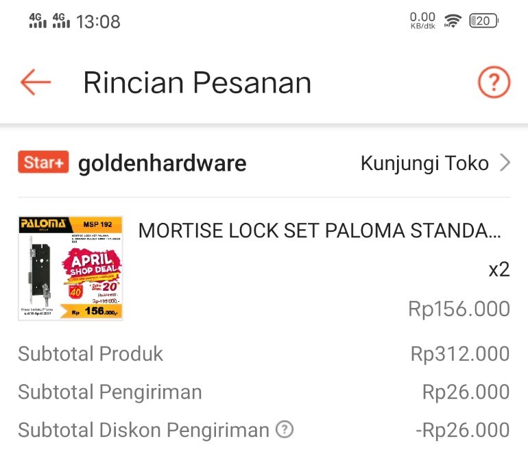 Mortise Lock Set Paloma Standard Roller 40mm + Cylinder Sss Msp 192